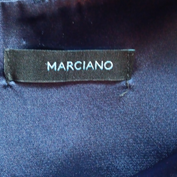 Marciano blue satin sleeveless dress - Picture 6 of 7